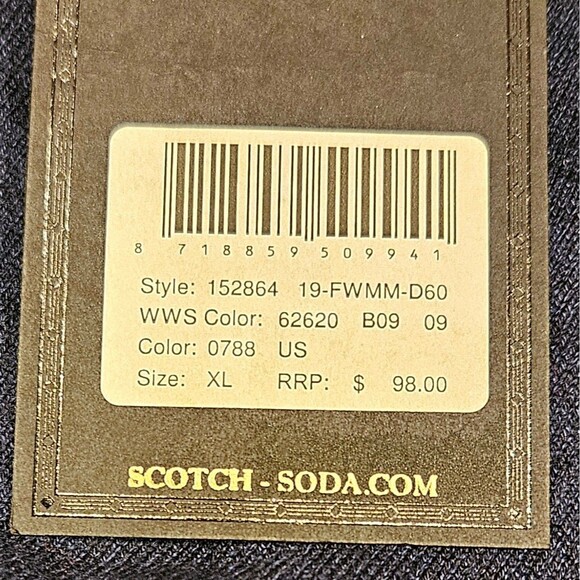 Scotch & Soda Classic Navy Blue Turtleneck Sweater For Men Size XL Lightweight - Picture 4 of 7